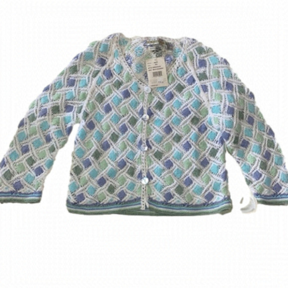 Sigrid Olsen Women’s Multi Coloured Knitted Cardigan (NWT)  (Size Medium) - Picture 1 of 9